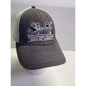 Firestone Walker Brewing Company Gray Mesh Trucker Adjustable Snapback Hat Cap